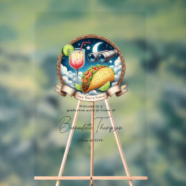 Taco ‘Over een toekomstig acryl Afstuderen Welkom Acryl Bord