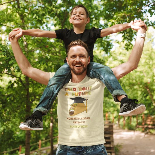 Taco over een toekomstig Afstuderen op maat T-shirt