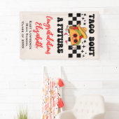 Taco over een toekomstig Fiesta Afstuderen Spandoek (Insitu)