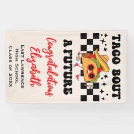 Taco over een toekomstig Fiesta Afstuderen Spandoek