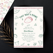 Taco over een toekomstig Fiesta Doodle Afstuderen Kaart