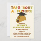 Taco over een toekomstig grappig afstudeerfeest kaart (Voorkant)