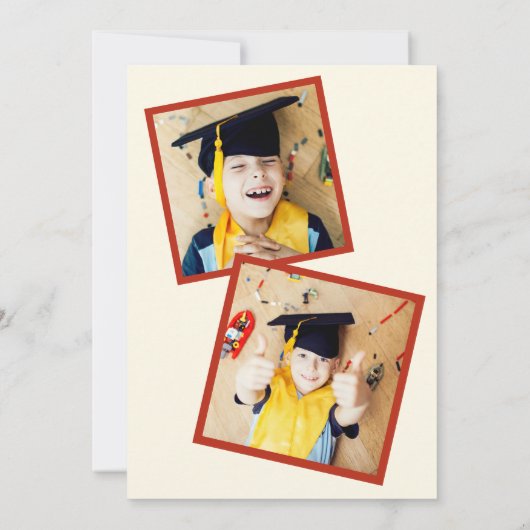 Taco over een toekomstige foto Afstuderen aankondi Kaart (Achterkant)