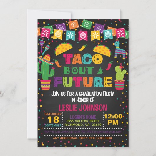 Taco Over een Toekomstige Uitnodiging - Blk (Voorkant)