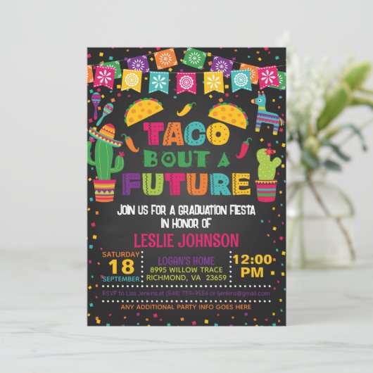 Taco Over een Toekomstige Uitnodiging - Blk (Staand voorkant)