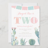 Taco over een tweede verjaardag mexican fiesta par kaart (Voorkant)