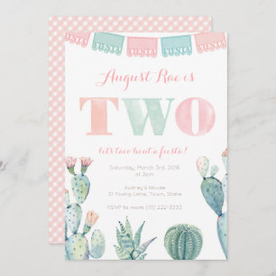 Taco over een tweede verjaardag mexican fiesta par kaart