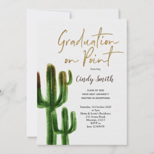 Taco over een uitnodiging van de GraduPartij (Voorkant)