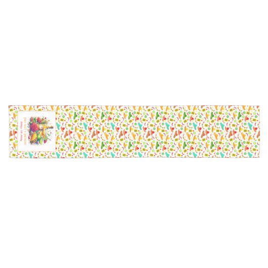 Taco: "Over een verjaardag!" Fiesta Korte Tafelloper (Horizontaal)