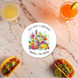 Taco 'Over een verjaardag' Fiesta Ronde Sticker