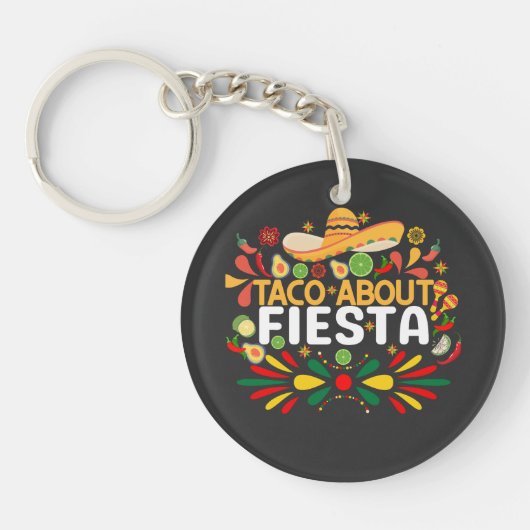Taco over Fiesta Sleutelhanger (Voorkant)