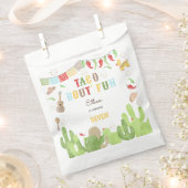 Taco over 'fun fiesta mexican birthday bedankzakje (Geknipt)