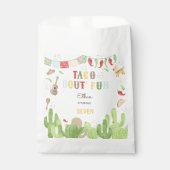 Taco over 'fun fiesta mexican birthday bedankzakje (Voorkant)