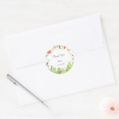 Taco over 'fun fiesta mexican birthday ronde sticker (Envelop)
