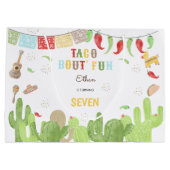 Taco over 'fun fiesta mexican boy verjaardag groot cadeauzakje (Achterkant)