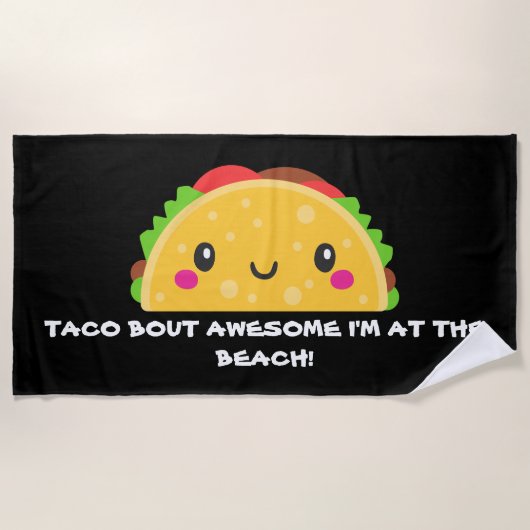 Taco over geweldige badhanddoek (Voorkant)