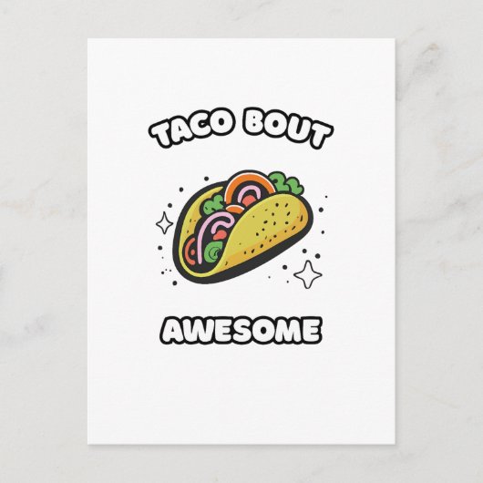 TACO OVER GEWELDIGE BRIEFKAART (Voorkant)