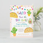 Taco over het BIG ONE - fistathema 1e verjaardag Kaart (Staand voorkant)