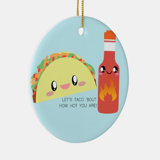 TACO over HOT- keramische versiering Keramisch Ornament (Rechts)