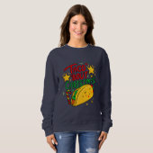 Taco Over Kerstmis Grappige Kerstmis Trui (Voorkant volledig)