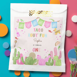 Taco over leuke fiësta mexicaanse eerste verjaarda bedankzakje