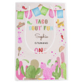 Taco over leuke fiësta mexicaanse eerste verjaarda medium cadeauzakje (Voorkant)