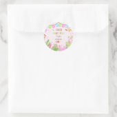 Taco over leuke fiësta mexicaanse eerste verjaarda ronde sticker (Tas)