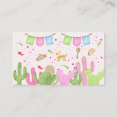 Taco over leuke fiësta Mexicaanse kinderen verjaar Informatiekaartje (Achterkant)