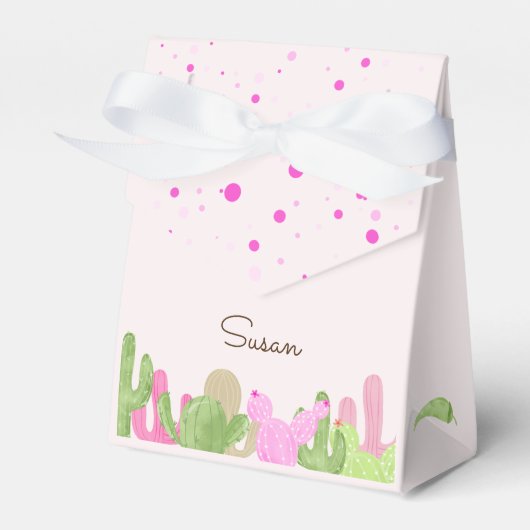 Taco over leuke fiesta mexicaanse meisje verjaarda bedankdoosjes (Voorkant Zijde)