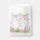 Taco over leuke fiesta mexicaanse meisje verjaarda bedankzakje (Voorkant)