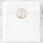 Taco over leuke fiesta mexicaanse meisje verjaarda ronde sticker (Tas)