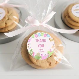 Taco over leuke fiesta mexicaanse meisje verjaarda ronde sticker