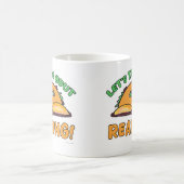 Taco Over Lezen Grappig Cartoon Boek Karakter Koffiemok (Center)