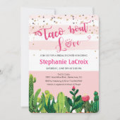 Taco over liefde bruids douche uitnodiging (Voorkant)
