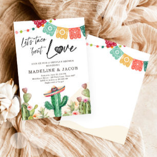 Taco Over Liefde Cactus Fiesta Couples Douche Kaart