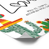 Taco over Liefde cactus Taco Bar Teken Poster (Hoek)