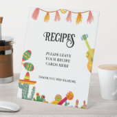 Taco over Liefde cactus Taco Recepten Kaart Tafelt Reclamebord Met Voetstuk (Insitu)