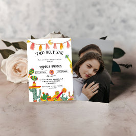 Taco 'Over Liefde Cactus Verlovingsfeest Save The Date