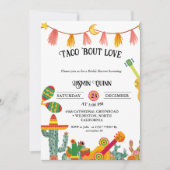 Taco 'Over Liefde Cactus Vrijgezellenfeest Kaart (Voorkant)