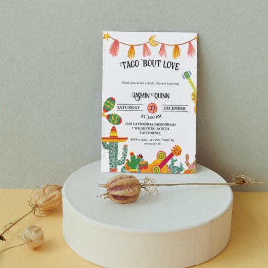 Taco 'Over Liefde Cactus Vrijgezellenfeest Kaart