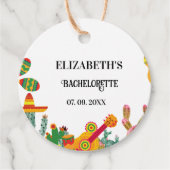 Taco over liefde Einde Fiesta Bachelorette Weekend Bedankjes Labels (Voorkant)