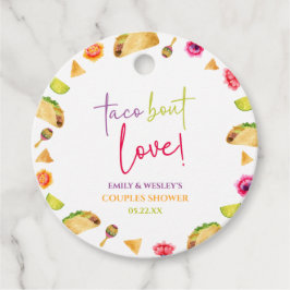 Taco over liefde! Fiesta Bruiloft Koppels Douche Bedankjes Labels