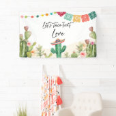 Taco Over Liefde Fiesta Cactus Douche Achtergrond Spandoek (Insitu)