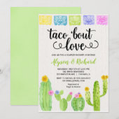 Taco over liefde Fiesta cactus vrijgezellenfeest Kaart (Voorkant / Achterkant)