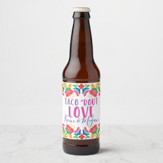 Taco Over Liefde Fiesta Party Koppels Douche Bier Etiket