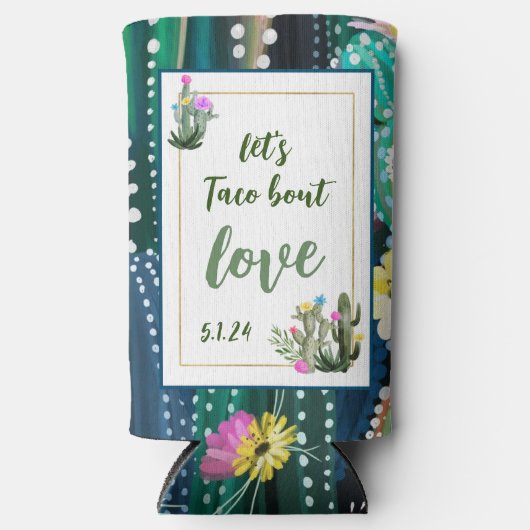 Taco over Liefde Ik Koelbox Seltzer Blikjeskoeler (Voorkant)