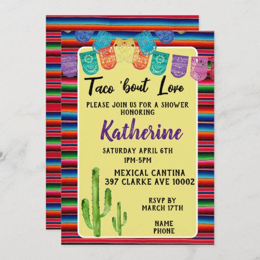 Taco 'over Liefde Kaart (Voorkant / Achterkant)