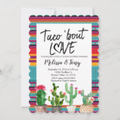 Taco Over Liefde Koppels Douche Uitnodiging (Voorkant)