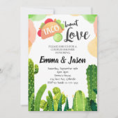 Taco Over Liefde Koppels Douche Uitnodiging (Voorkant)