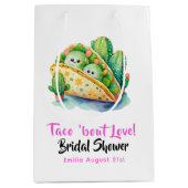 Taco 'Over Liefde! Laatste feest Vrijgezellenfeest Medium Cadeauzakje (Voorkant)